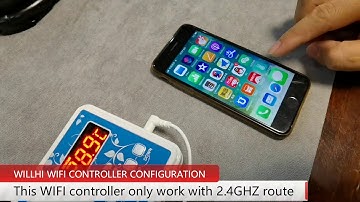 Willhi 1436 WIFI smart remote temperature controller thermostat WIFI connecting guiding video