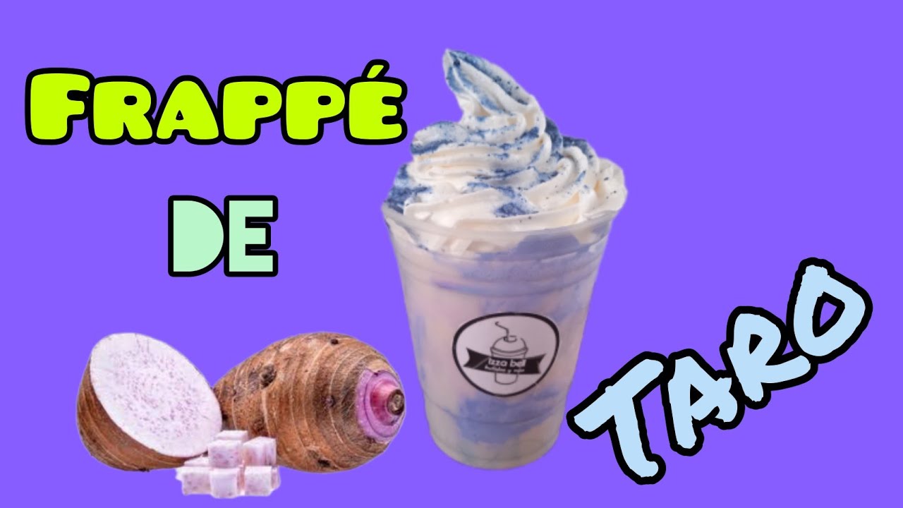 DELICIOSO FRAPPÉ sabor TARO. FÁCIL Y RÁPIDO para NEGOCIO frappe taro