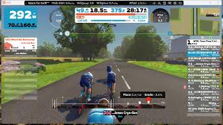 ZWIFT - WTRL TTT Tour of Tewit Well #267 Cryo-Gen Woodpeckers