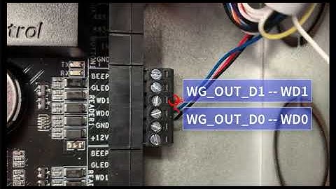 How to connect access control machine and 3rd party access controller