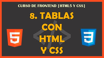 8. TABLAS con HTML y CSS