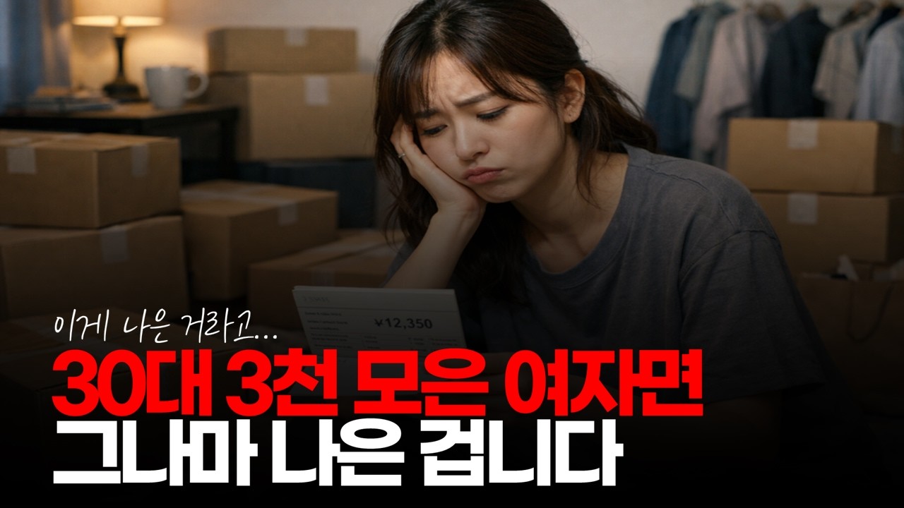 (※시청자댓글) 30대 3천 모은 여자면 그나마 나은 겁니다. 40대에 3천도 못 모은 여자도 쌔고 쌨습니다.
