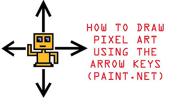 Paint.net Pixel Art Trick:  How To Draw With the Arrow Keys