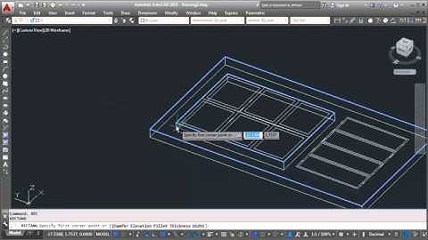 AutoCAD How To Making 3D Door Design Tutorial