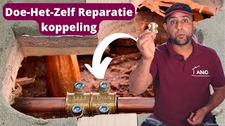 With this repair coupling you can repair your water pipe leak yourself