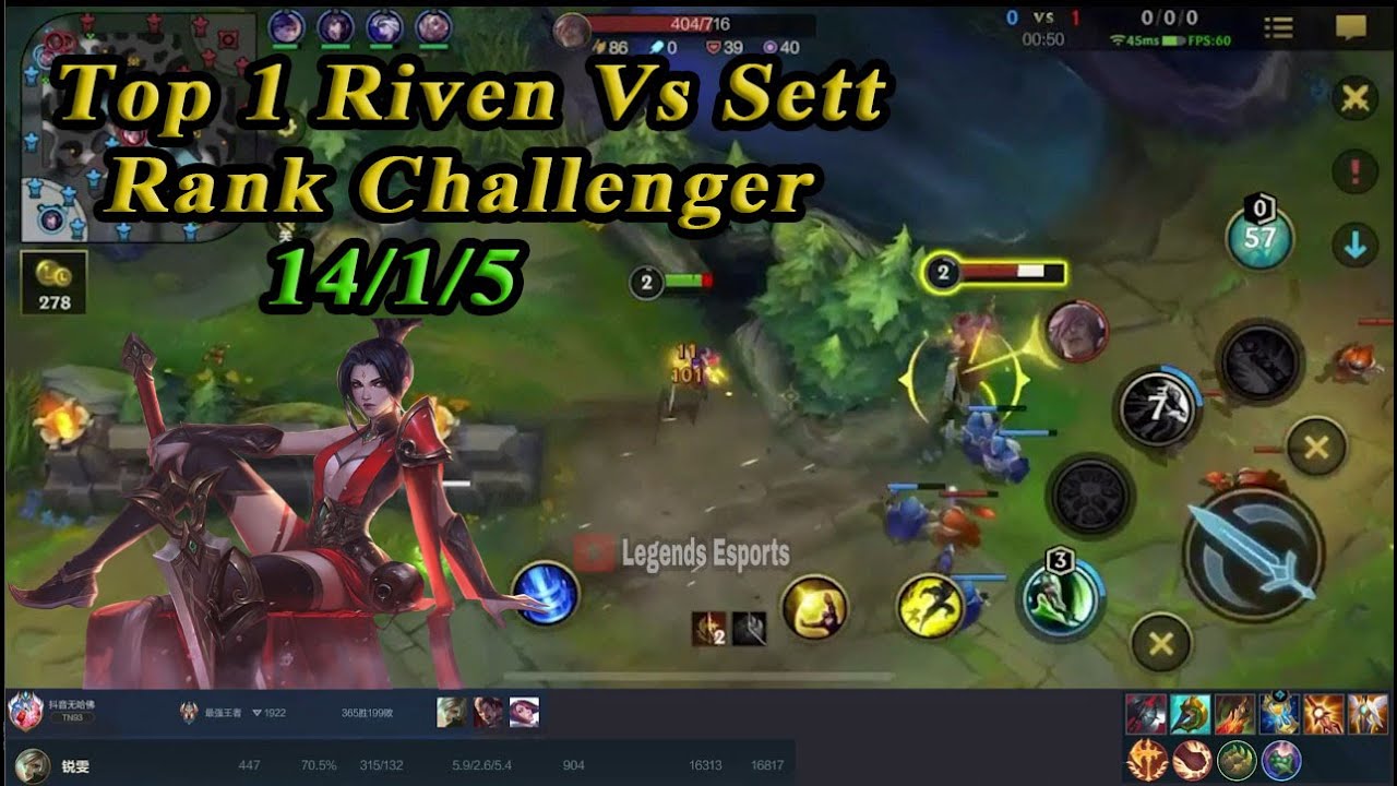 Riven Tốc chiến | Cách Top 1 Riven tận dụng bãi quái rừng để lấy lợi thế win lane Sett ở đường Baron