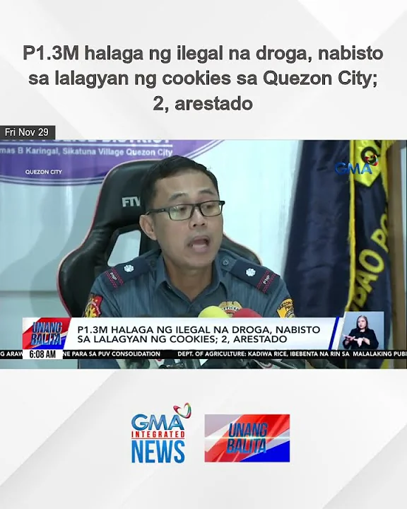 P1.3M halaga ng ilegal na droga, nabisto sa lalagyan ng cookies sa Quezon City; 2,... | Unang Balita