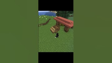 How to build simple horse wagon - minecraft #shorts