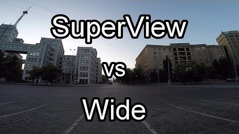 GoPro Hero4 1080p Superview vs Wide Comparison Test / GoPro Settings