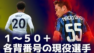 １ ５０ 各背番号の現役サッカー選手 Youtube