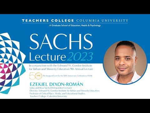 2023 Annual Sachs Lecture In Conjunction With The Inaugural Event For The 50th Anniversary Of IUME