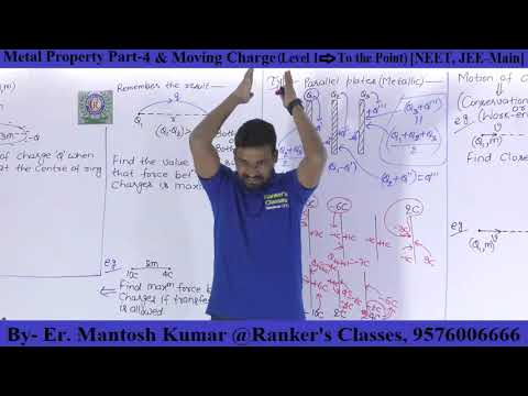 Parallel Plates & Motion of Charges(Change in K E), Electrostatics Lecture-22 (By- Er. Mantosh Kr.)