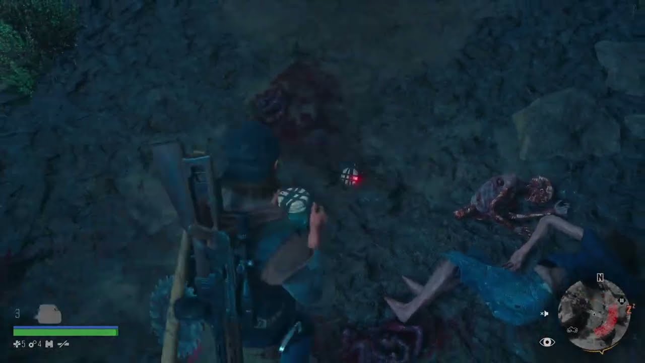 DAYS GONE Proximity Bomb takes out Cave Horde
