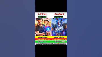 Avatar part 2 vs cirkus movie comparison box office review #shorts #short #avtar2 #cirkus