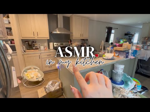 ASMR in my new single wide trailers kitchen 💖