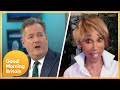 Piers Clashes With Trisha Goddard Over Meghan Markle's Racism Claims in the Royal Family | GMB