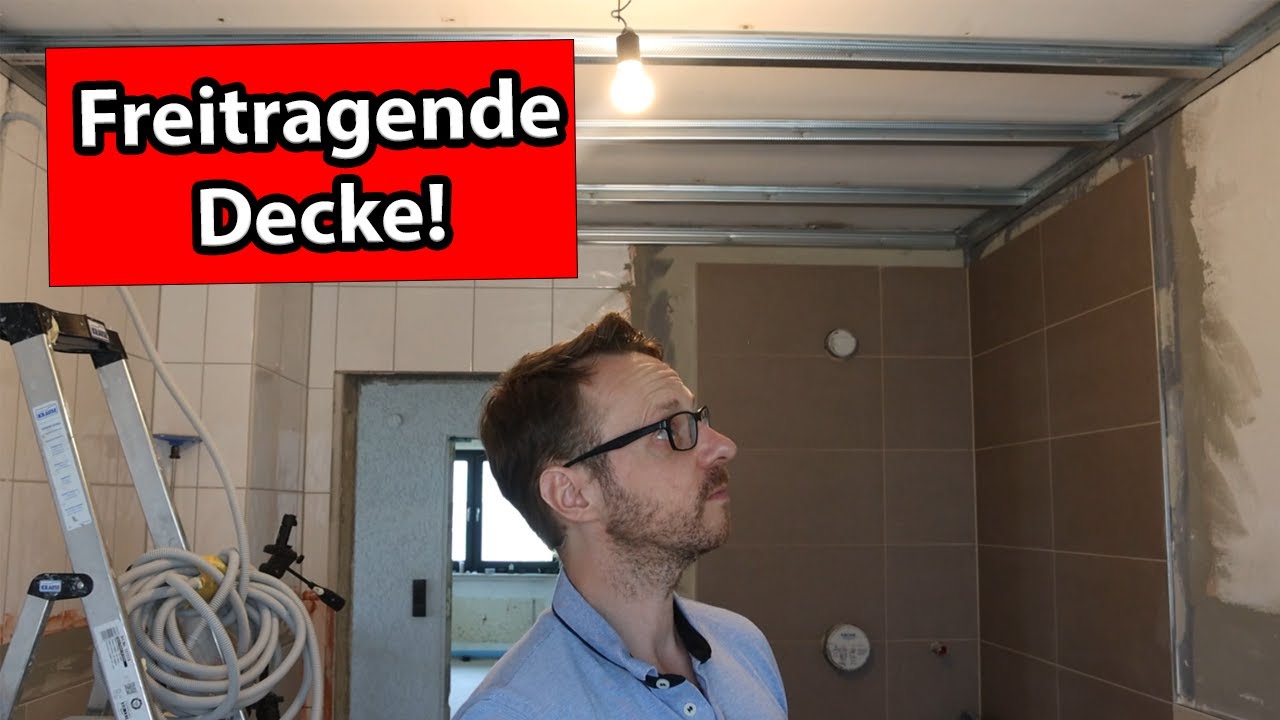 Hausrenovierung Folge 12: Montage einer freitragenden Decke im Bad mit Knauf-Profilen