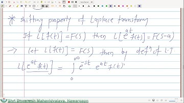 Laplace Transform : Shifting Property and Examples