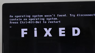 How to Fix Operating system wasn
