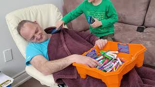 Greedy Daddy In Real Life!    Pretend Play Don't Wake Daddy Challenge!