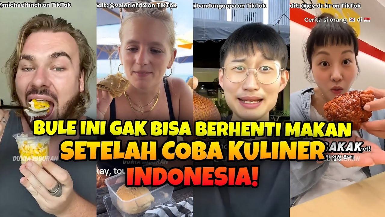 Bule Ini Gak Bisa Berhenti Makan Setelah Coba Kuliner Indonesia!