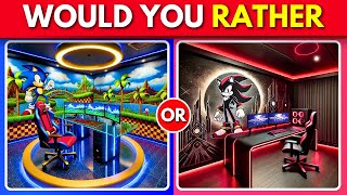 Would You Rather...? Sonic vs Shadow 🦔🔵⚡ Sonic the Hedgehog 3 Movie Quiz