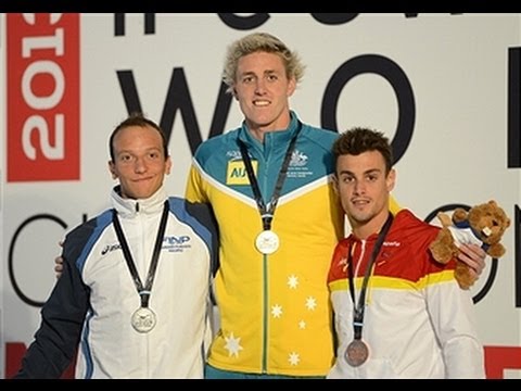 Swimming - men's 400m freestyle S9 medal ceremony - 2013 IPC Swimming World Championships Montreal