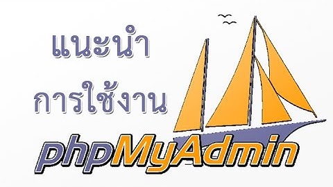 การใช้งาน phpmyadmin สำหรับผู้ศึกษา SQL การติดต่อฐานข้อมูล ให้เข้าใจมากยิ่งขึ้น MySQL