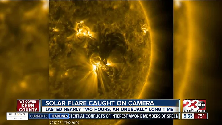 Solar flare caught on camera by NASA