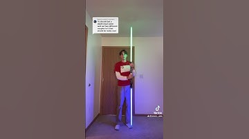 Double Bladed Lightsaber From Galaxy’s Edge #lightsaber #kybercrystal #starwars