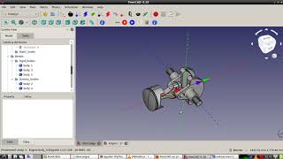 FreeCAD + MBDyn, using arrows to visualize forces