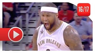 DeMarcus Cousins Full Highlights vs Grizzlies (2017.03.21) - 41 Pts, 17 Reb, BEAST MODE!
