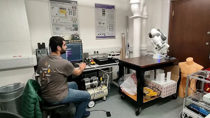 Tele-operation of Franka Emika Panda using Geomagic Touch X with haptic feedback