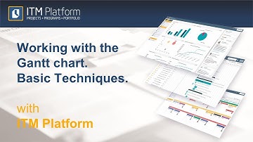 Working with the Gantt chart. Basic Techniques with ITM Platform