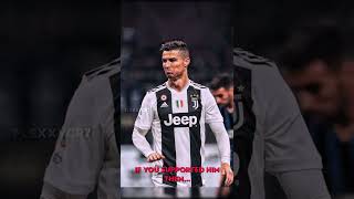 If you supported Ronaldo then... You should support him now too