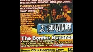 SIDEWINDER BONFIRE BONANZA 2002 - DJ EZ & MCs B - LIVE, KIE - UK GARAGE GRIME