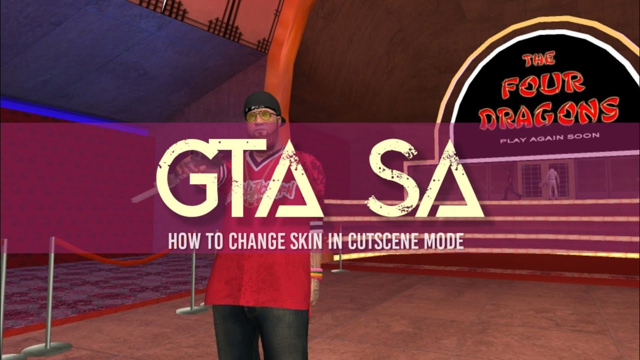 GTA SAN ANDREAS | HOW TO CHANGE SKIN IN CUTSCENE MODE - YouTube