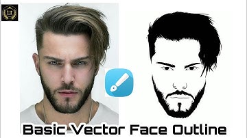 BASIC VECTOR ART FACE OUTLINE TUTORIAL | BY INFINITE DESIGN APP IN MOBILE |  HINDI EXPLAIN PART - 1