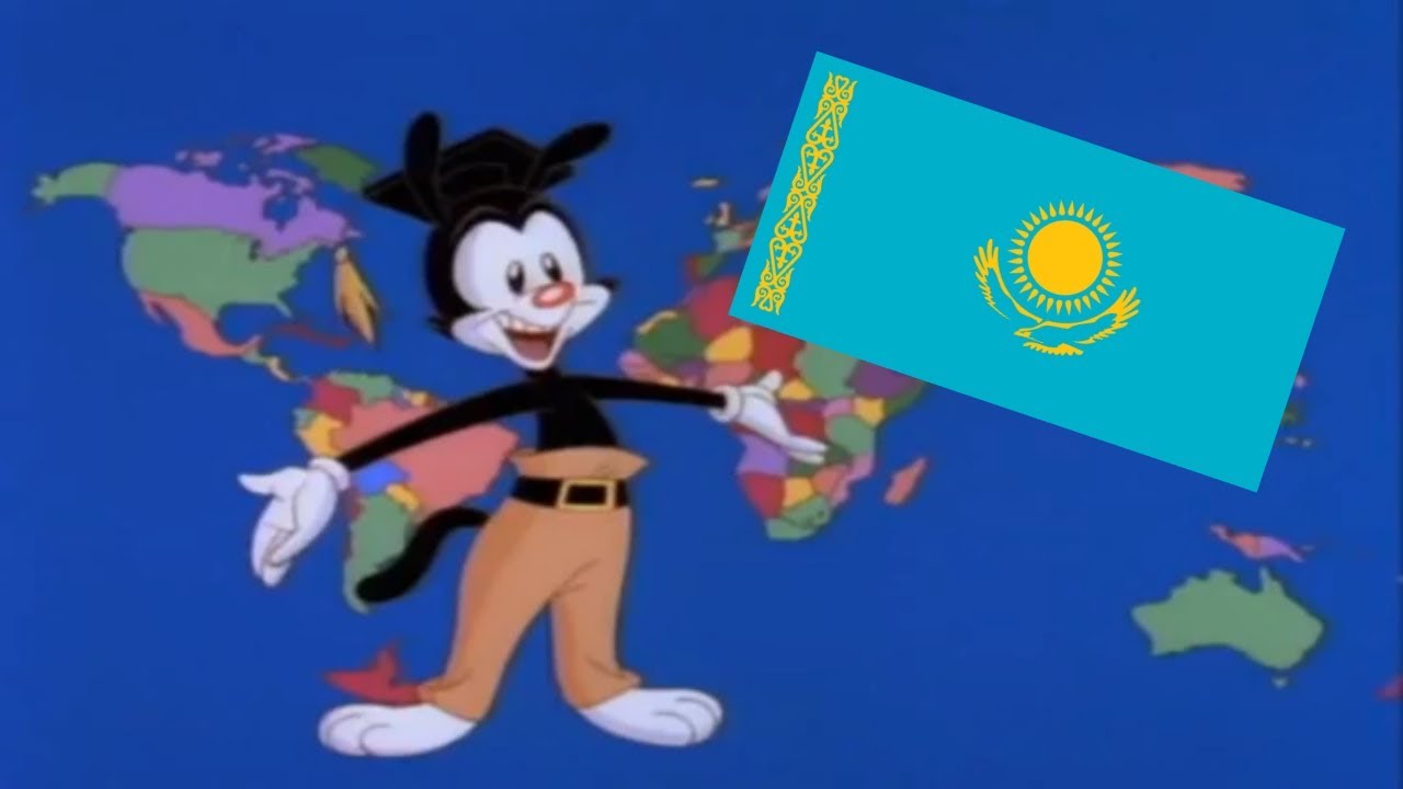 Yakko'S World But Every Country Whose Name Contains K Is Replaced With Kazakhstan