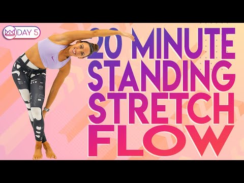 20 Minute Standing Stretch Flow | 30 Day At Home Workout Challenge Day 5