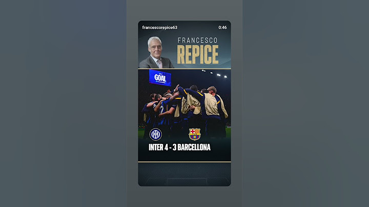 INTER BARCELLONA  4 -  3   IL gol di Davide Fratesi Siamo in finale