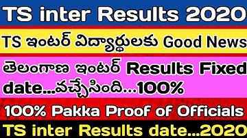 TS intermediate results 2020 |  TS intermediate Results Related Update Comes On officials | TS inter