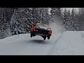 Oliver Solberg Rally Sweden 2022 test Hyundai i20 Rally1