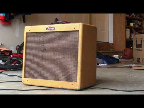 Fender relic blues Junior amplifier 2003 demo - YouTube