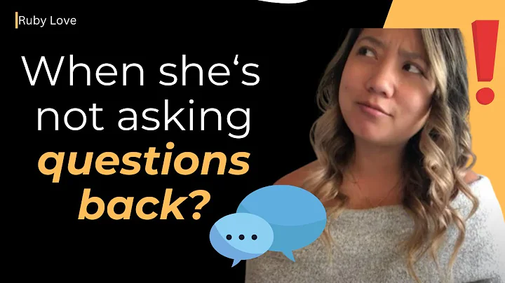 When she doesn't ask questions back or seem interested in the conversation