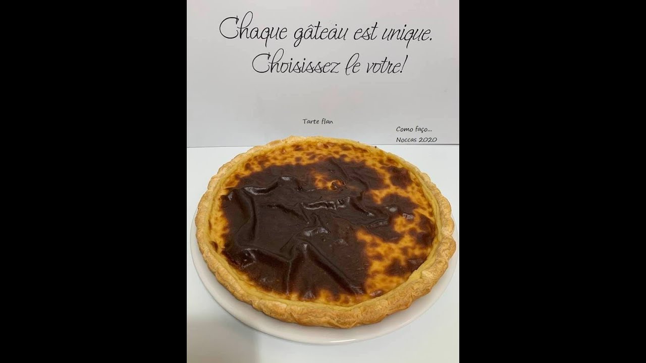 Como faço... Tarte flan