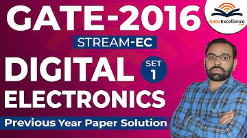 GATE Previous Years Paper Solution | GATE EC | GATE 2016 Set-1 | Digital Electronics