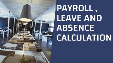 Payroll, Leave and Absence Calculation in HRMS Module in Hinawi Software @hinawisoftware