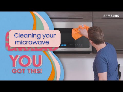 What is the best way to clean a microwave oven? I have Samsung