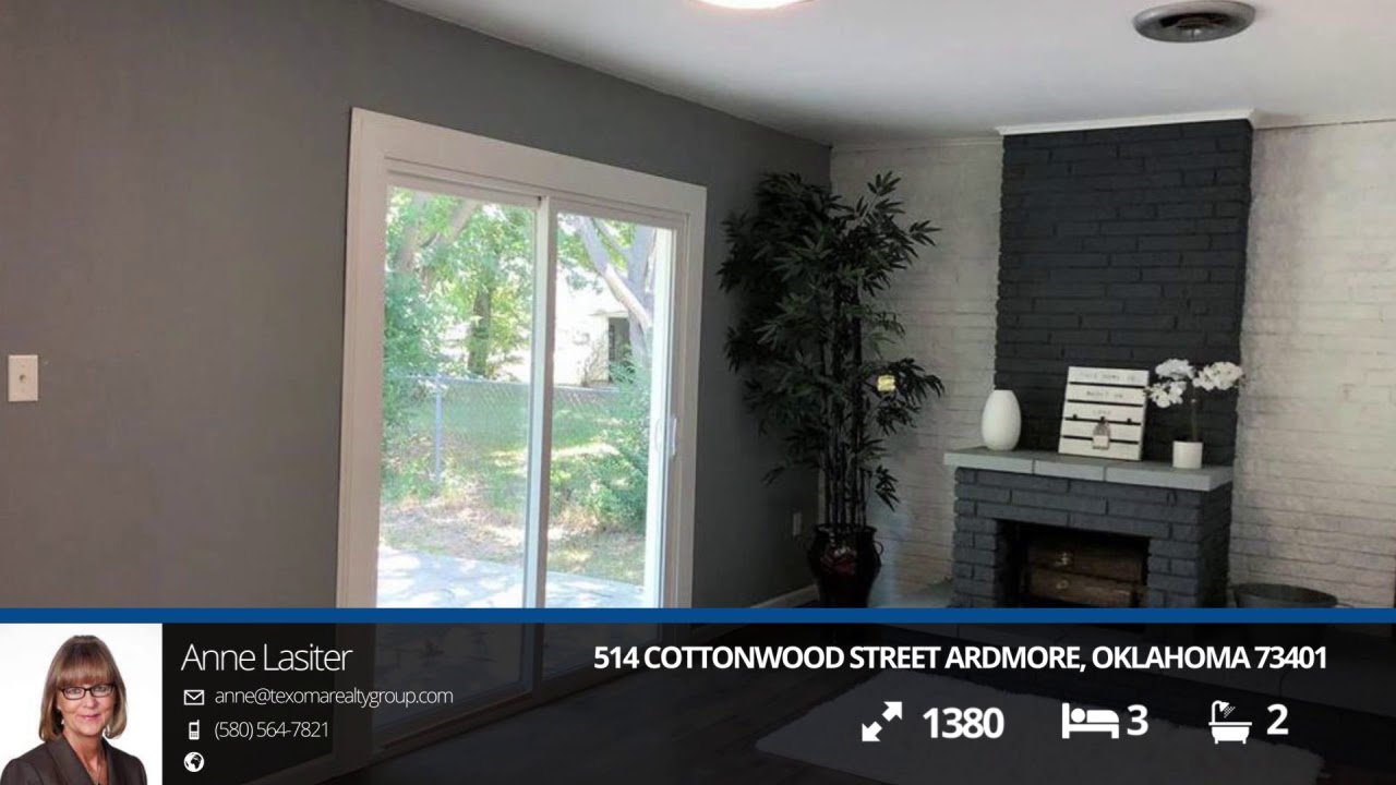 514 Cottonwood Street Ardmore, Oklahoma 73401 | Anne Lasiter | Top Real Estate Agent